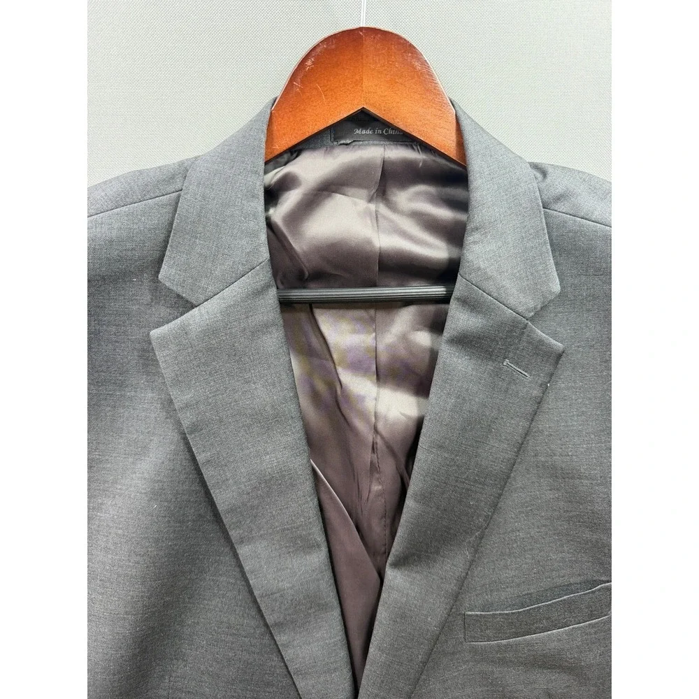 Lauren Ralph Lauren Blazer Mens Gray Two Button Sports Coat 54R